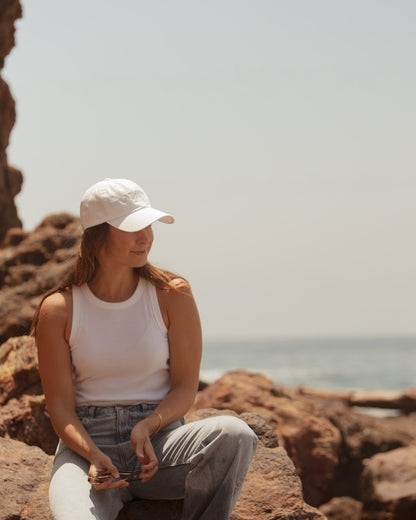 Malibu Cap (white/tan)