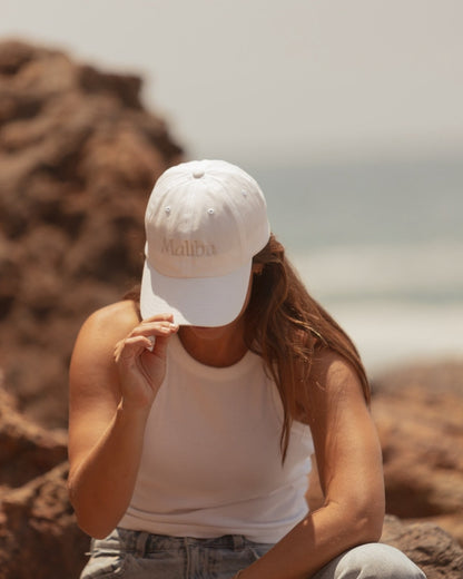 Malibu Cap (white/tan)