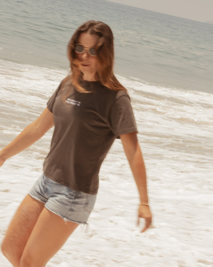 Malibu Coordinates (Long Crop Tee)